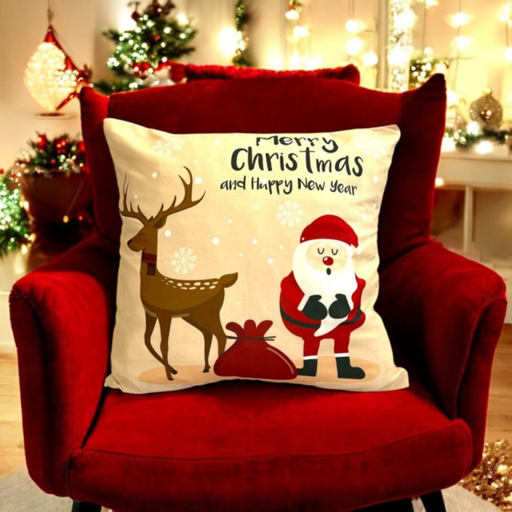 HOLIDAY BUNDLE! Christmas Pillow Cover + 3 FREE DIY Ornaments! LOW STOCK